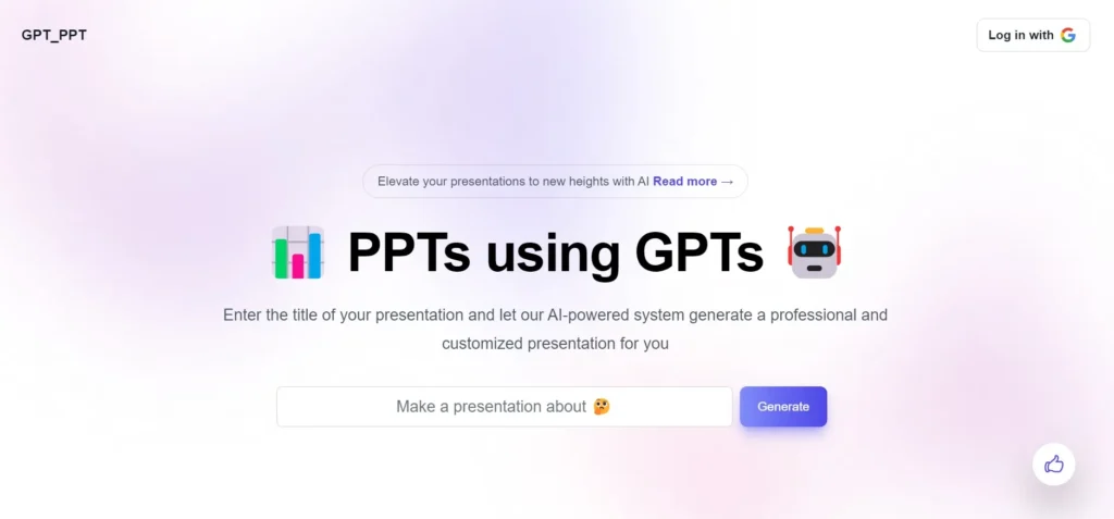 AI Tools to Make Presentations: GPT PPT