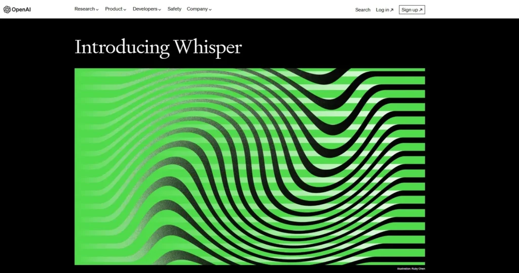 Whisper product by OpenAI